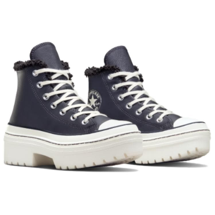 Кроссовки Converse Chuck TAYLOR All Star Износостойкие Высокие Повседневные Кроссовки Женские Темно-синие - изображение 3