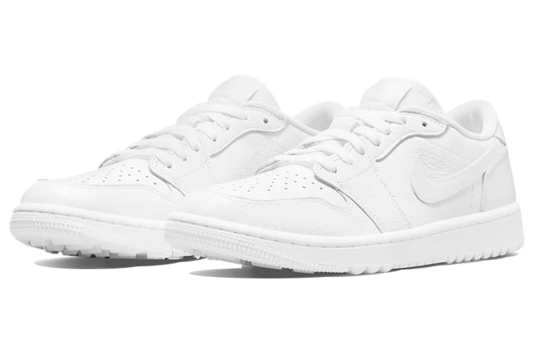 Кроссовки Jordan Air Jordan 1 Low Golf "Triple White" — фото 3