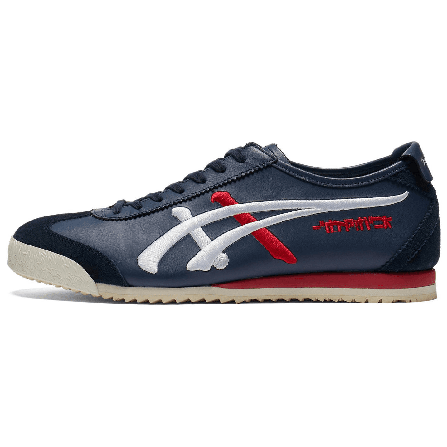 Кроссовки Onitsuka Tiger MEXICO 66 Противоскользящая Устойчивая к истиранию Низкий Верх Повседневная Обувь Унисекс Синий Белый - изображение 1