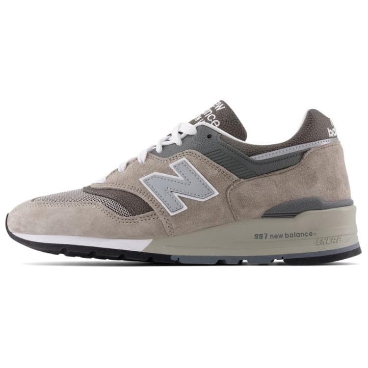 Кроссовки New Balance Сделано в США Устойчивый к истиранию Низкий верх Повседневная обувь Унисекс Коричневый - изображение 1