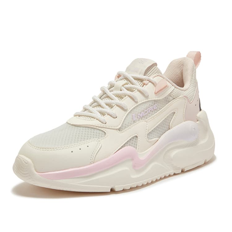 Кроссовки 361° Low Топ Повседневная обувь Women's White Розовый - изображение 2