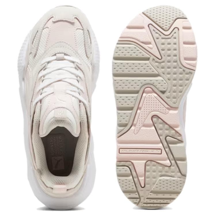 Кроссовки PUMA RS X Комфортная и Легкая Низкий Верх Повседневная Обувь Женская Экрю - изображение 4