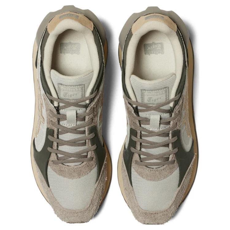 Кроссовки Onitsuka Tiger Moage Co Противоскользящая Устойчивая к истиранию Низкий Верх Повседневная Обувь Унисекс Зеленая - изображение 5