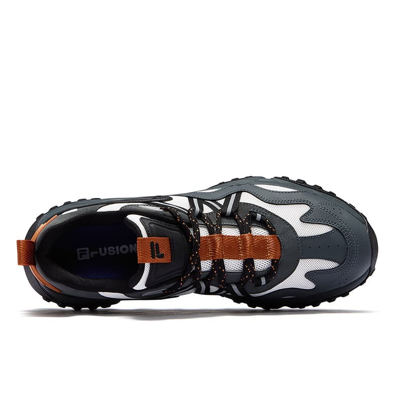 Кроссовки FILA FUSION FREEROAM Wander Shoes Низкие повседневные мужские кроссовки черно-белые - изображение 3