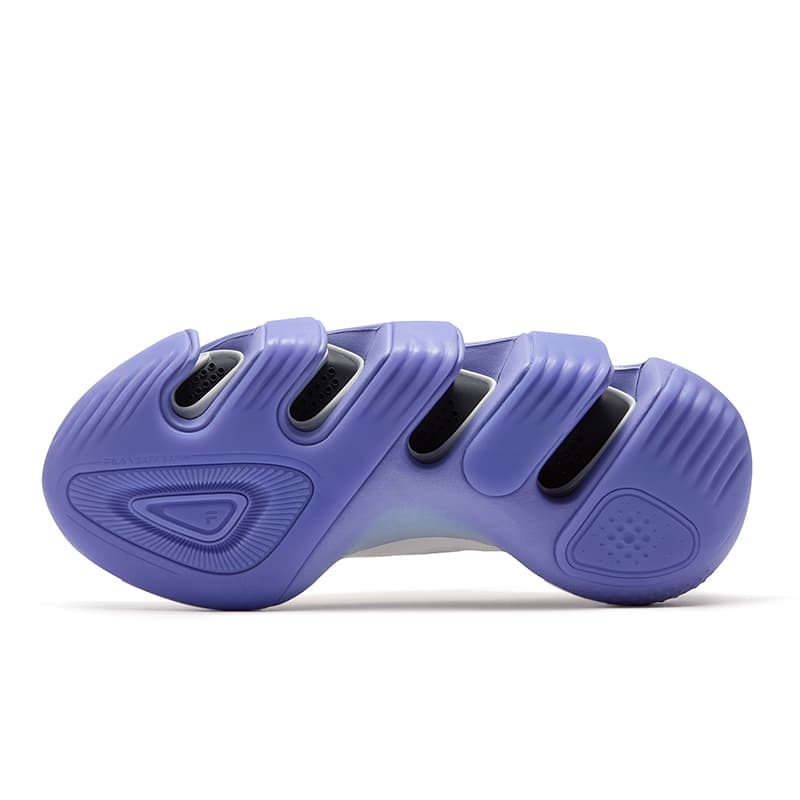 Кроссовки FILA FUSION SAWTOOTH Модный тренд Дышащая Повседневная обувь Мужская Белая На Белом Ночной Серый - изображение 5