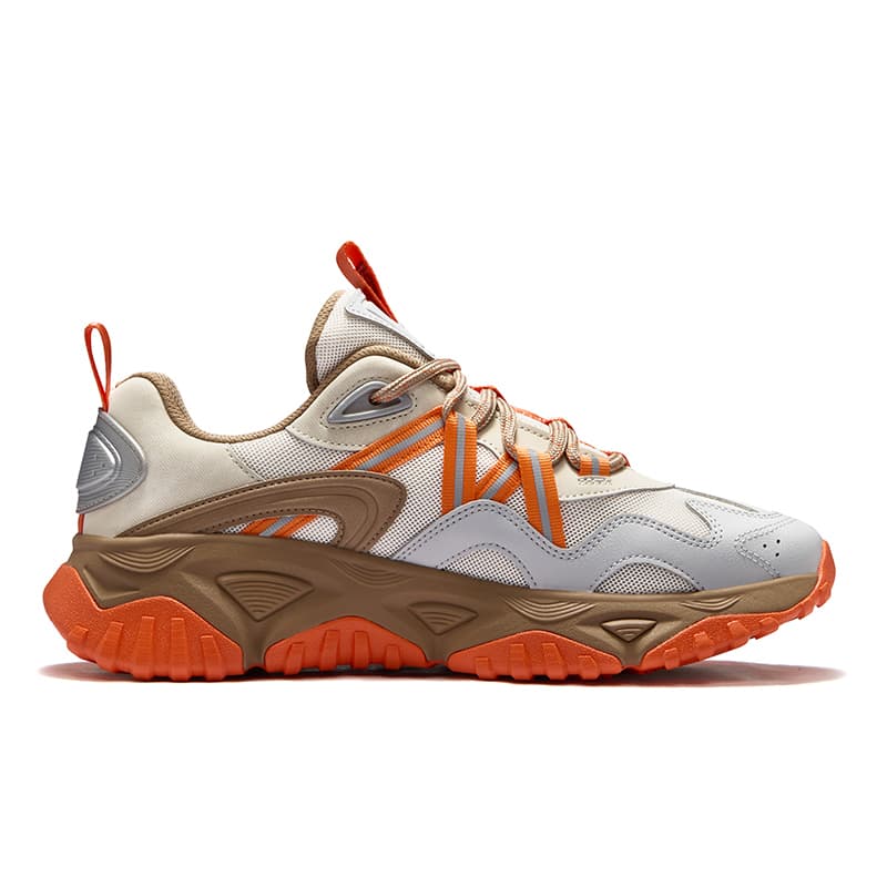 Кроссовки FILA FUSION FREEROAM Wander Shoes Дышащий Легкий Низкий Верх Повседневная Обувь Мужская Молочно-Белая - изображение 2