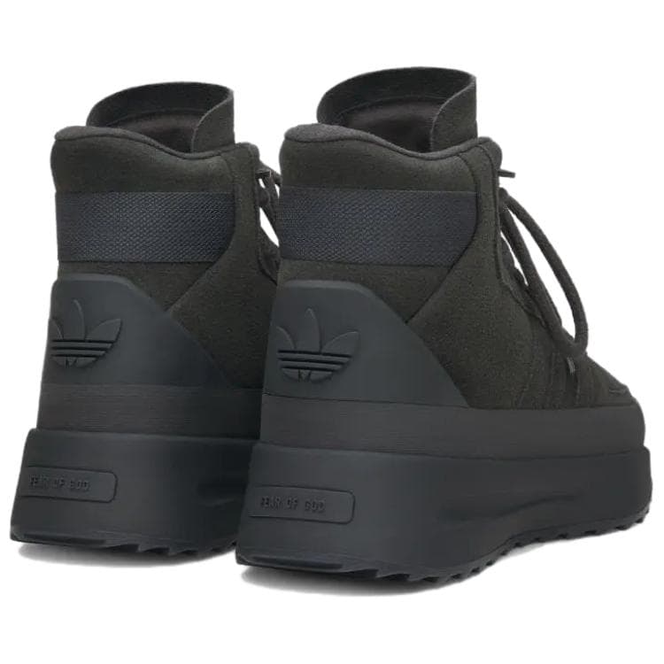 Кроссовки Adidas Originals x Fear Of God Athletics Лос-Анджелес Искусственная замша Высокие кеды Повседневная обувь Унисекс Черный - изображение 5
