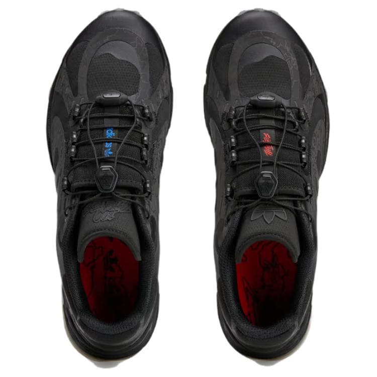 Кроссовки Adidas Originals 100 THIEVES Противоскользящая Устойчивая к истиранию Низкий Топ Повседневная Обувь Унисекс Черная - изображение 3