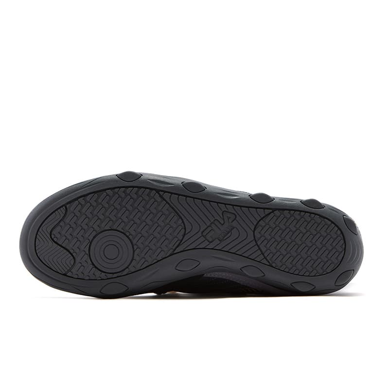 Кроссовки FILA FUSION FLORA MID Синтетическая кожа Спилок коровьей кожи MID Топ Повседневная обувь Женская Теневой черный Серый - изображение 6