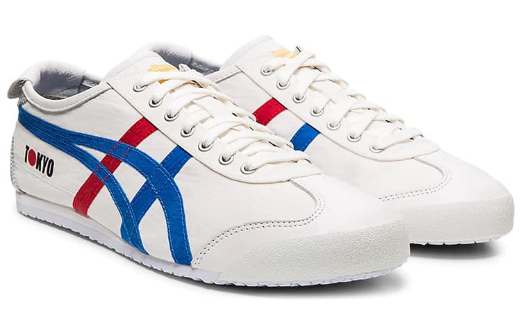 Кроссовки Onitsuka Tiger Mexico 66 White Blue Red - изображение 3