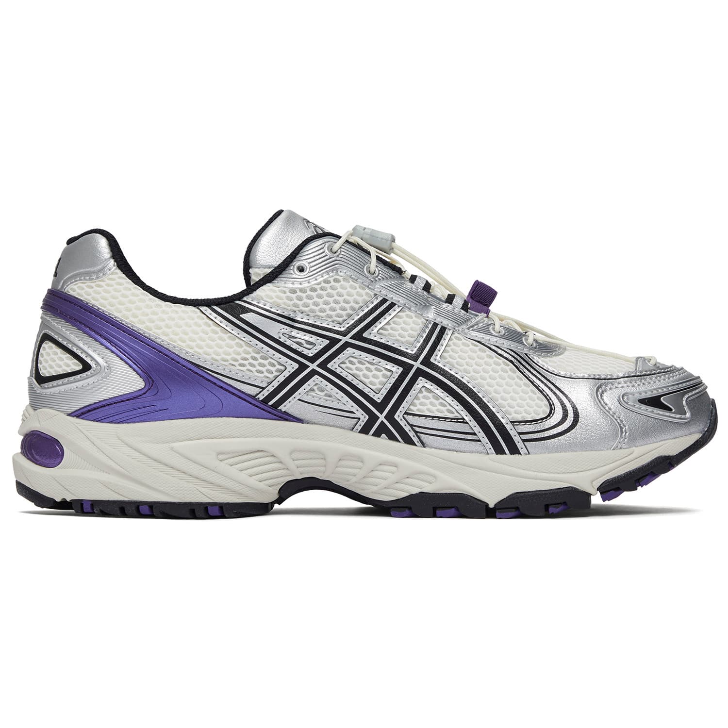 Кроссовки Asics Gel Kahana TR V4 Амортизация Износостойкий Низкий Топ Повседневная Обувь Унисекс Серебристо-Белый Фиолетовый - изображение 2