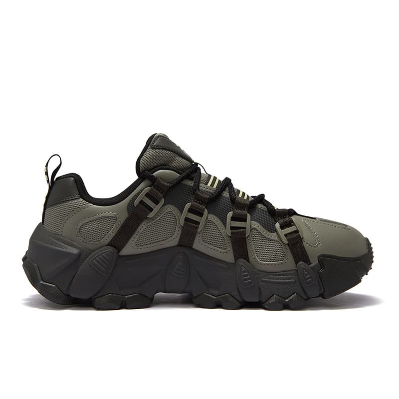 Кроссовки FILA FUSION EXOCET Collection Горы Низкий Топ Повседневная Обувь Мужская Ветивер Зеленый CHIMERA Серый - изображение 2