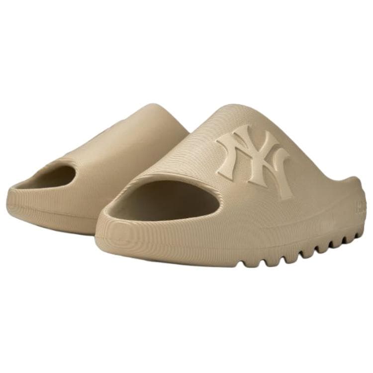 Сандалии MLB New York Yankees Противоскользящие устойчивые к истиранию унисекс коричневые шлепанцы - изображение 3