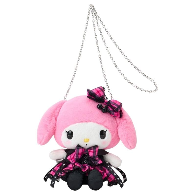 Мини-сумка Sanrio Rock Sweetheart Полиэстер Укрепленный Стальной Плечевая Сумка Женская Розовая Черная - изображение 1