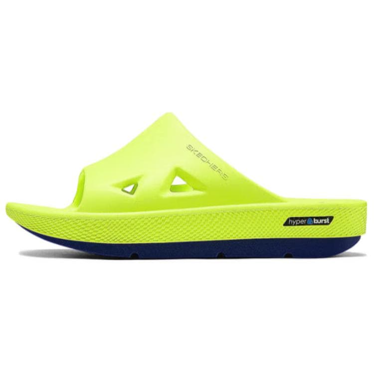 Сандалии Skechers GO RECOVER Устойчивые к истиранию Шлепанцы Мужские Неоновый зеленый - изображение 1