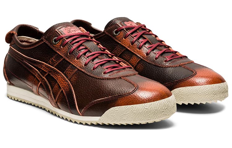 Кроссовки Onitsuka Tiger Mexico 66 SD Black Red Brown - изображение 4