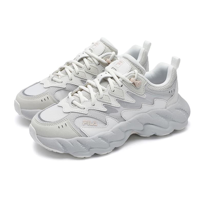 Кроссовки FILA FERN 2 Fern Sneakers 2 Дышащий Low Топ Повседневная обувь Women's White Серый - изображение 3