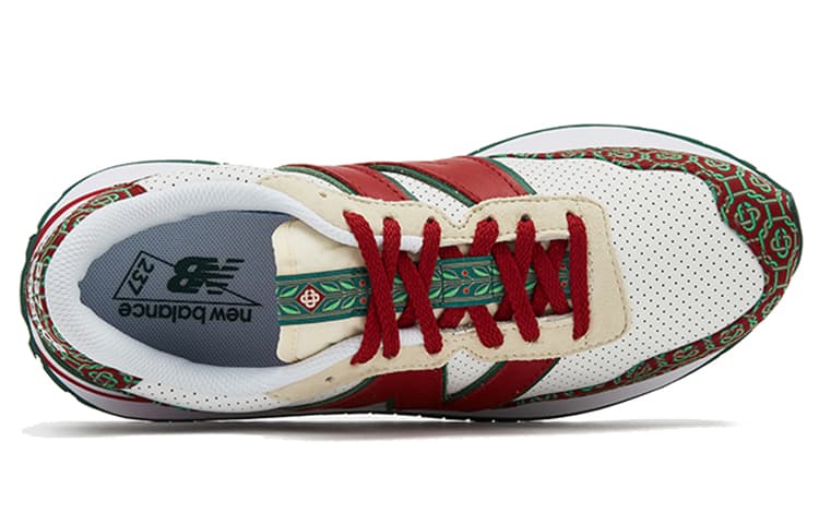 Кроссовки CASABLANCA x New Balance 237 White Red - изображение 4