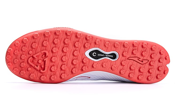 Кроссовки для футбола Joma tf Шипы Противоскользящие Износостойкие Противоскользящие Износостойкие Футбольные бутсы Мужские Белый Красный - изображение 5