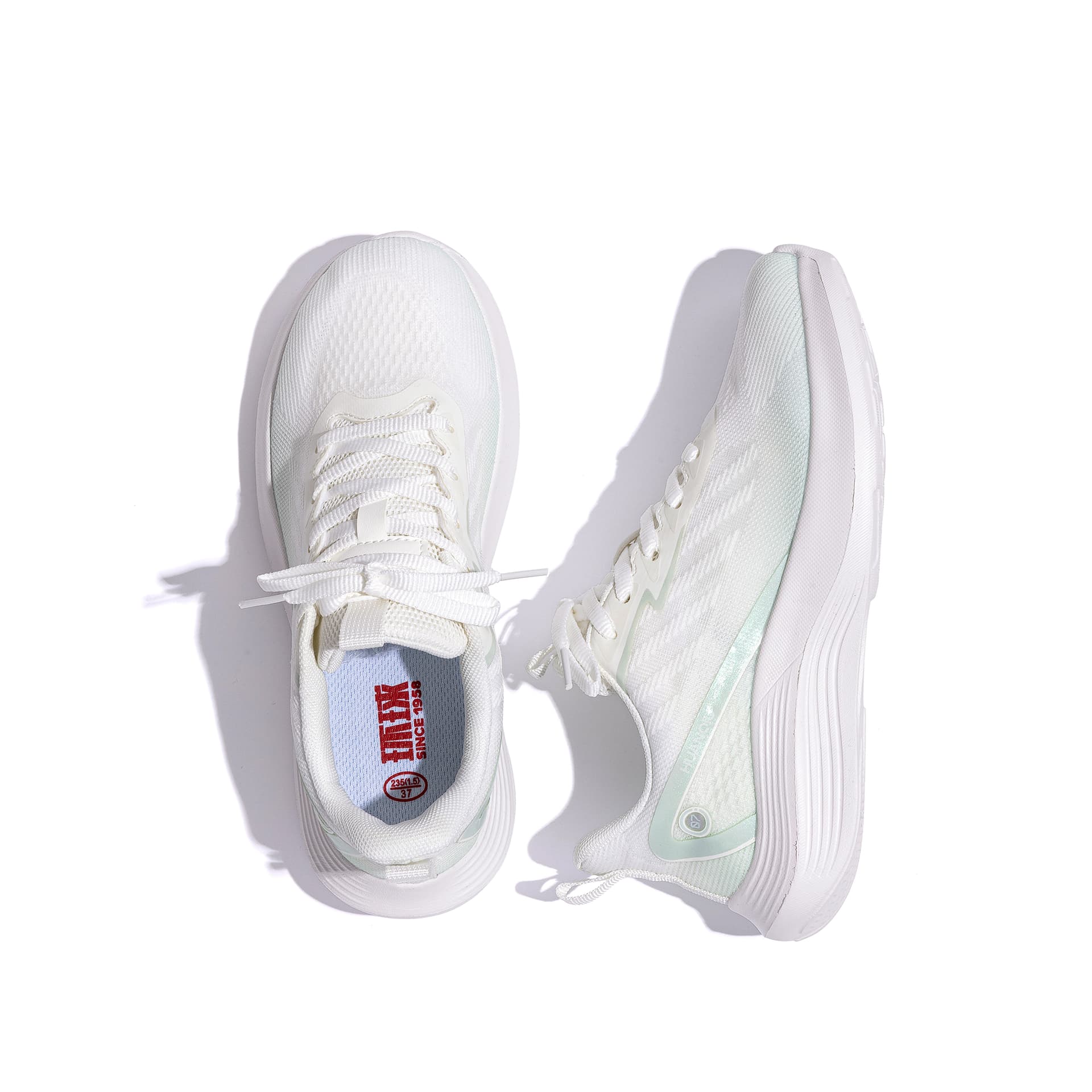 Кроссовки HUANQIU Low Топ Повседневная обувь Women's White Зелёный - изображение 13