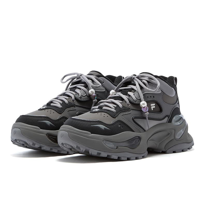 Кроссовки FILA FUSION EVA Gummies Синтетическая кожа С флисовой подкладкой Trendy Sports MID Топ Повседневная обувь Женские - изображение 3
