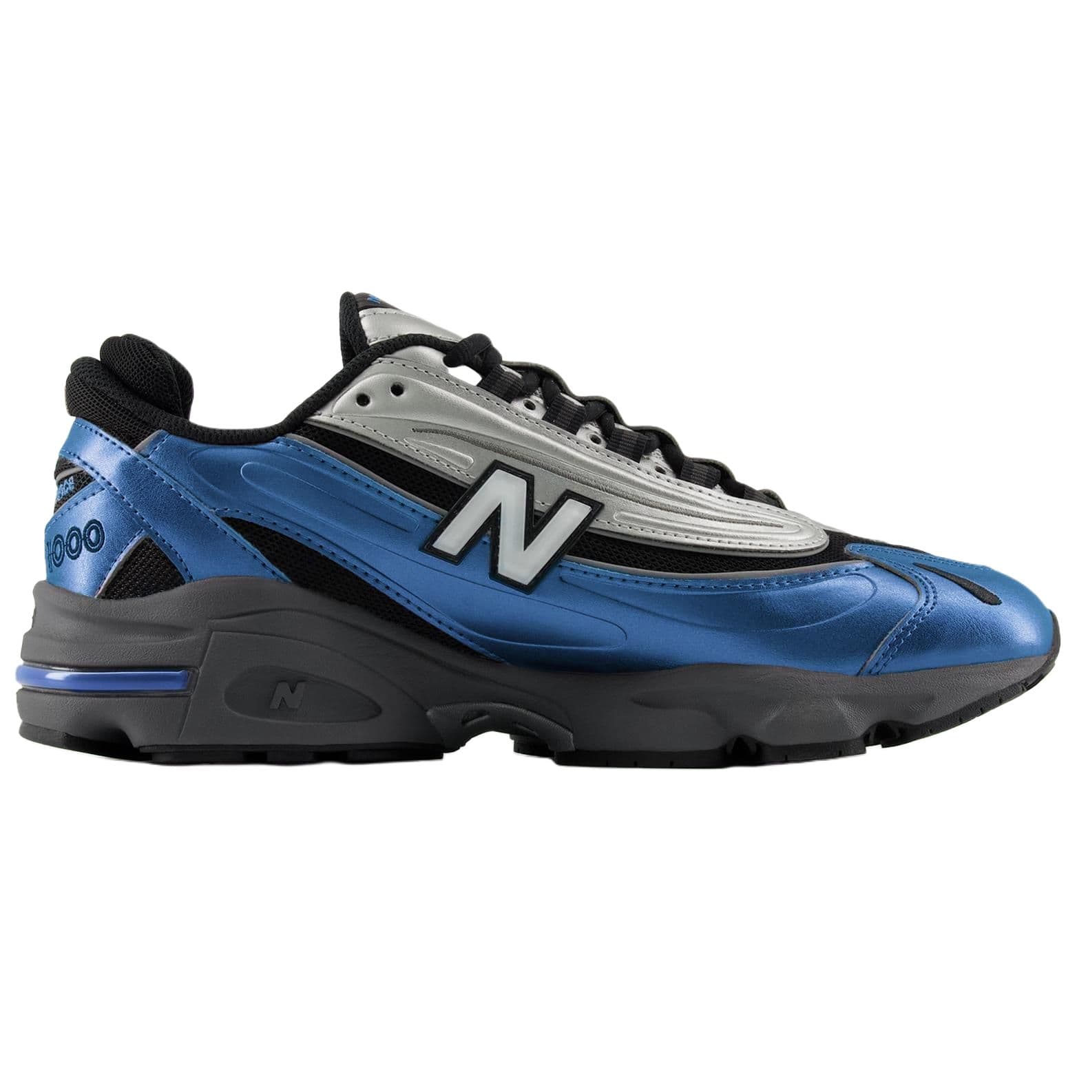 Кроссовки New Balance 1000 Устойчивый к истиранию Низкий Топ Повседневная обувь Унисекс Синий и Серебряный Черный - изображение 2