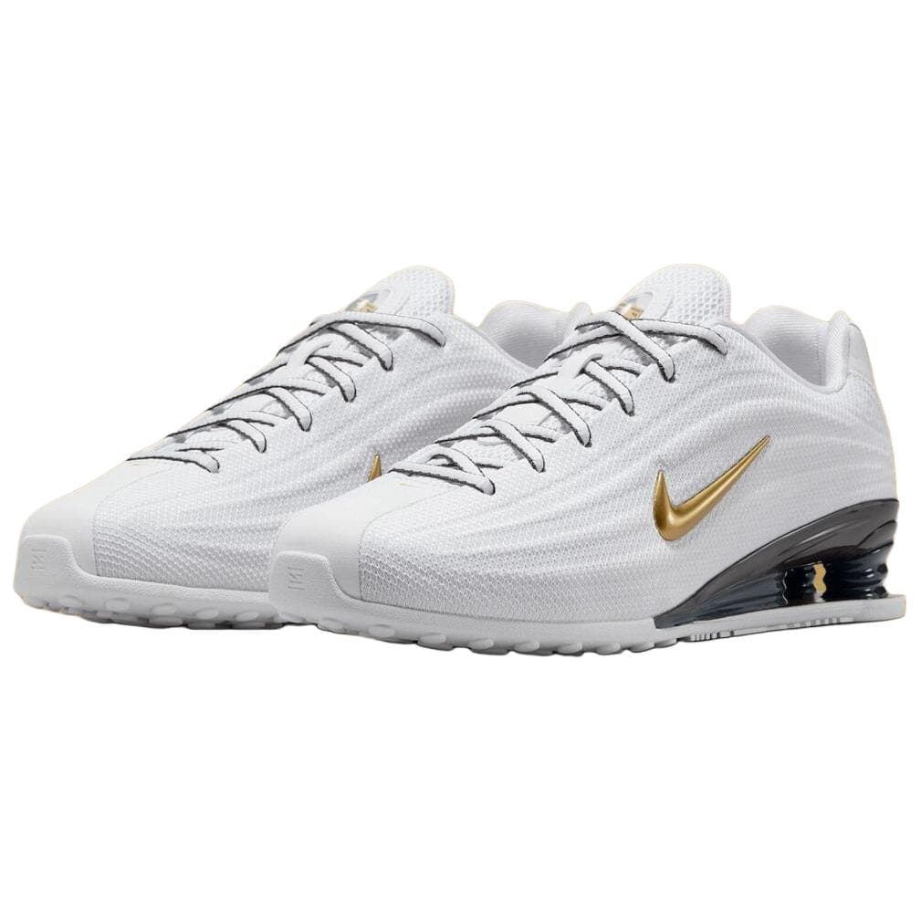Кроссовки Nike SHOX Z Дышащий Low Топ Повседневная обувь Women's White Золото - изображение 2