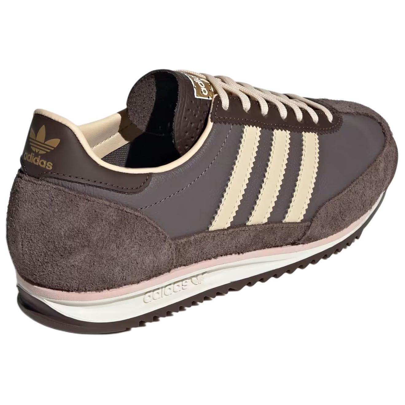 Кроссовки Adidas Originals SL 72 OG Комфортные Низкие Повседневные Кроссовки Женские Коричневые - изображение 4