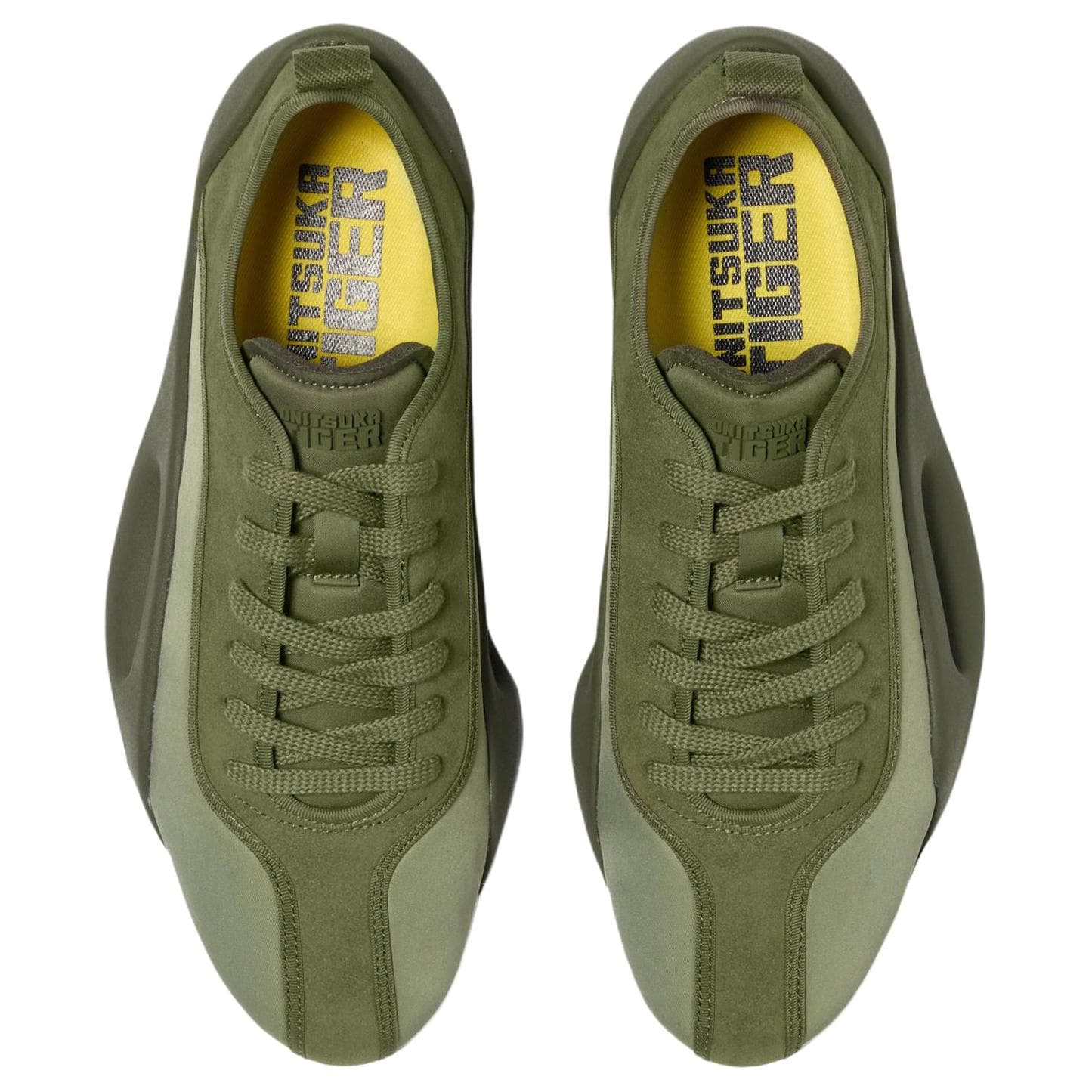 Кроссовки Onitsuka Tiger ERGONIO Низкий Топ Повседневная Обувь Унисекс Зеленый - изображение 3