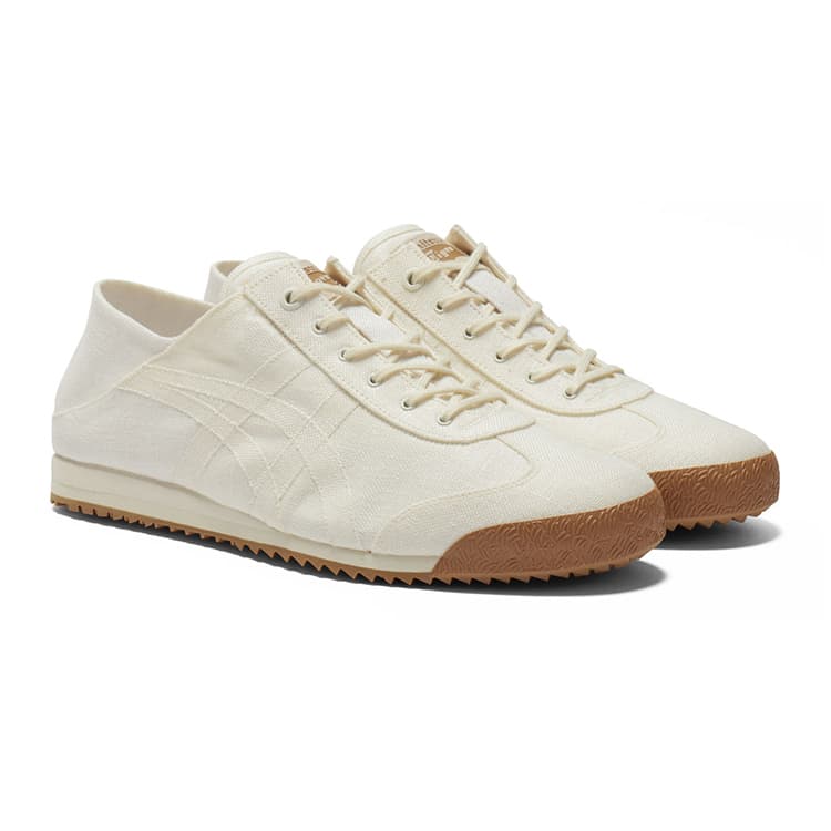 Кроссовки Onitsuka Tiger MEXICO 66 SD PARATY Комфортная Низкая Повседневная Обувь Унисекс Бежевая - изображение 4