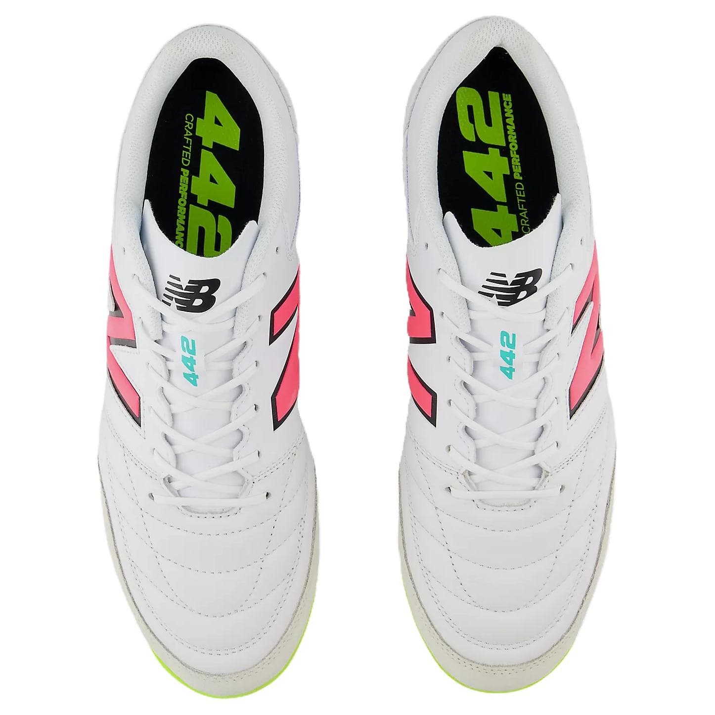 Кроссовки для футбола New Balance 442 V2 Team tf Шипы Искусственный Шипы Устойчивые к Износу Футбольные бутсы Мужские Белые - изображение 3