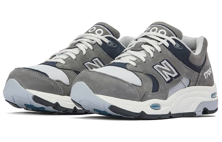 Кроссовки New Balance Кожа Искусственная замша Удобная Амортизация Износостойкий Низкий Топ Повседневная Обувь Мужская Серый - изображение 3