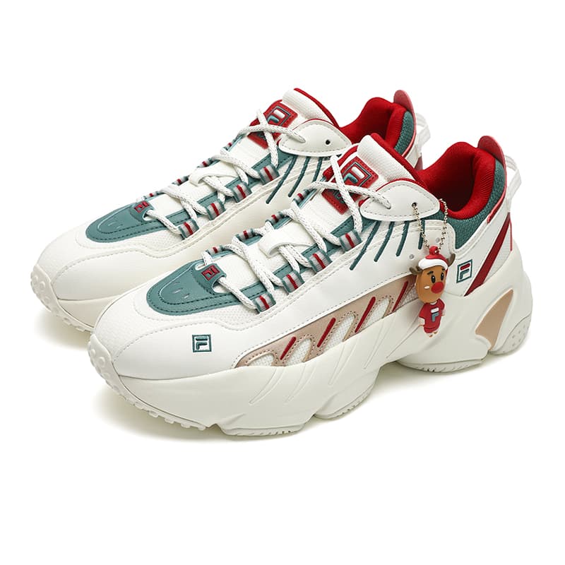Кроссовки FILA Ade XMAS Low Топ Повседневная обувь Женская Белая - изображение 2