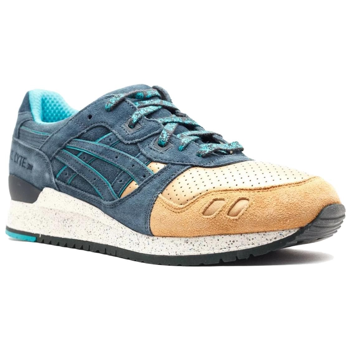 Кроссовки ASICS Износостойкий Низкий Топ Повседневная Обувь Унисекс Синий Белый Желтый - изображение 3