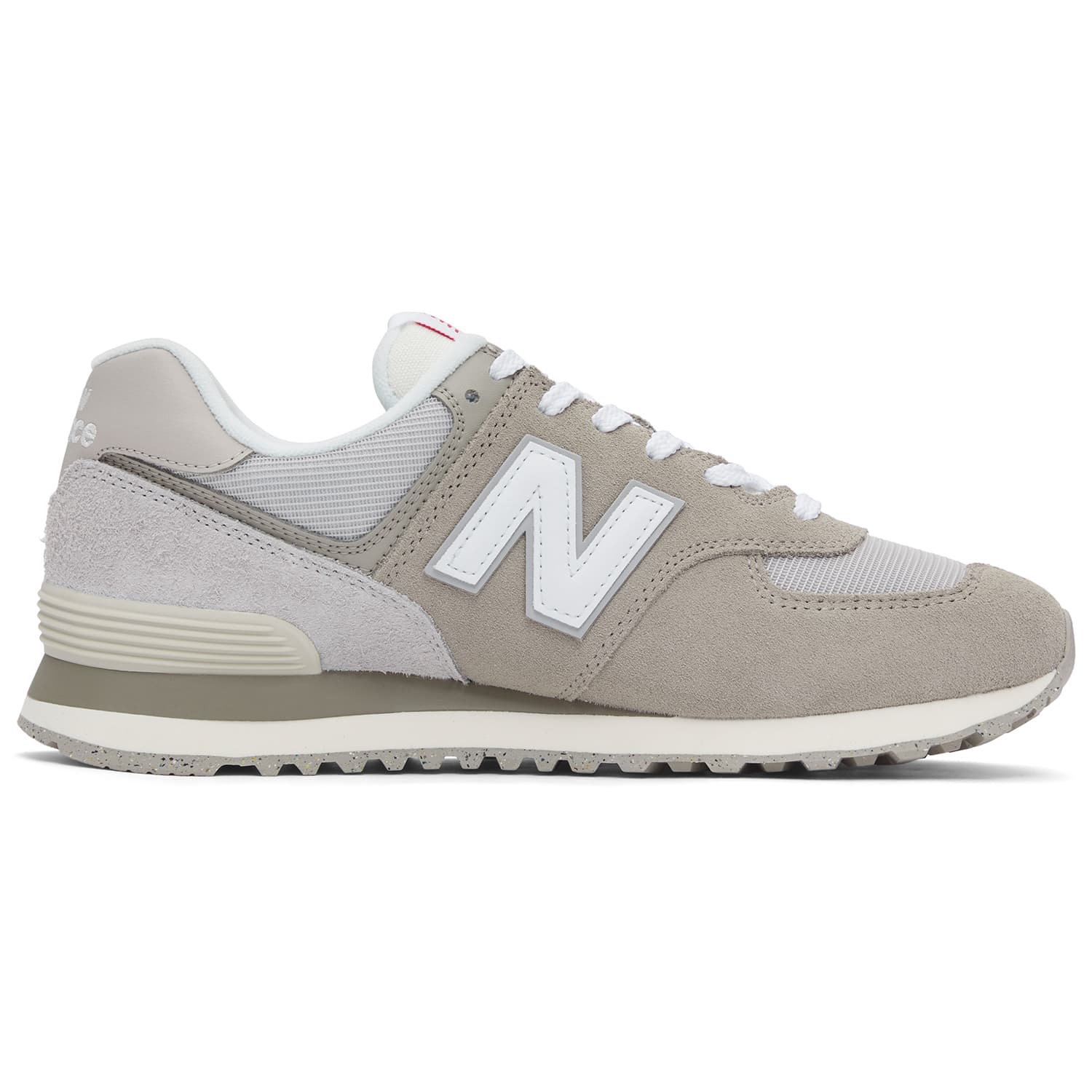 Кроссовки New Balance NB 574 Текстиль Спилок коровьей кожи Низкие кроссовки для бега Унисекс Серый - изображение 2