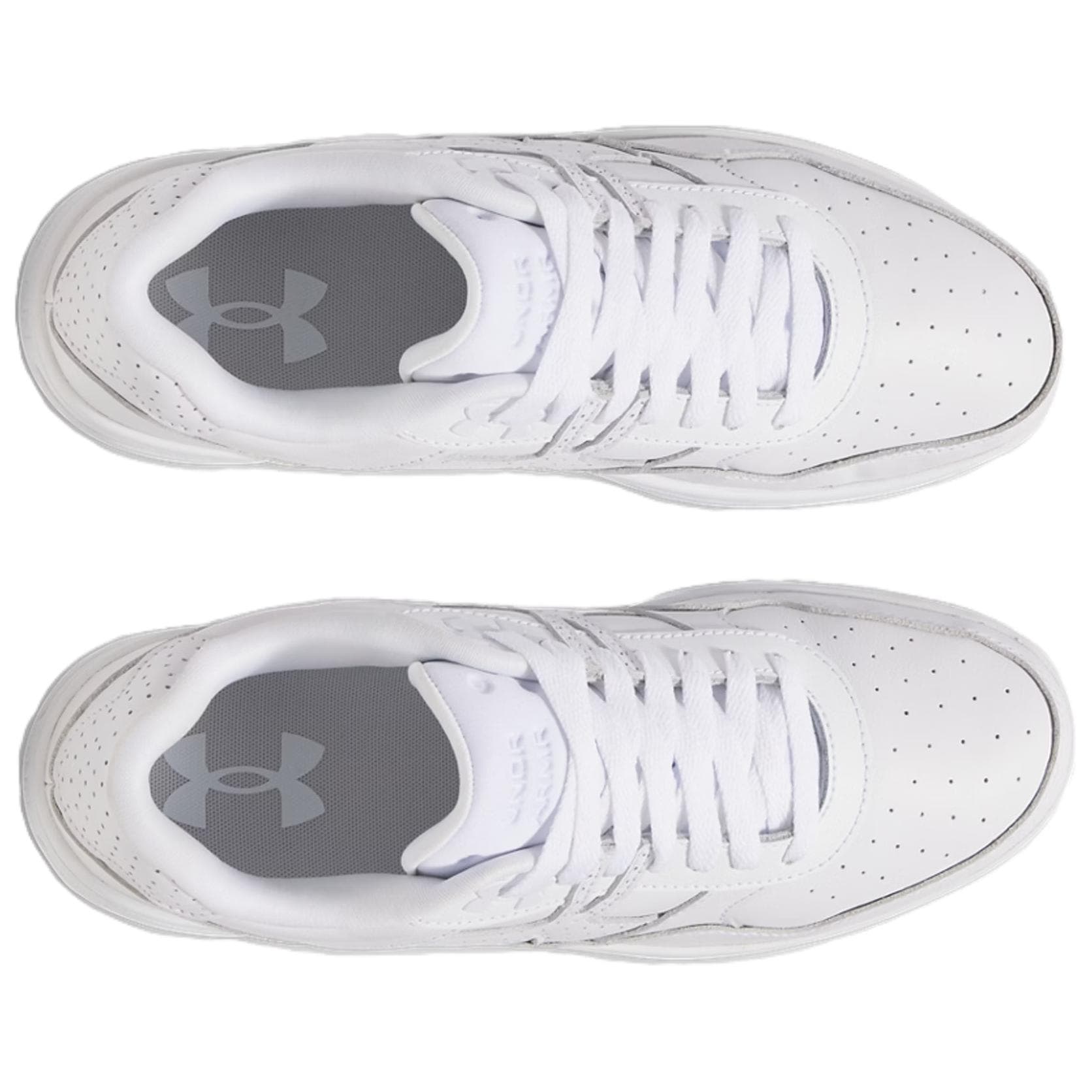 Кроссовки Under Armour UA Court 96 Удобная Устойчивая к истиранию Низкая Повседневная Обувь Мужская Белая - изображение 4