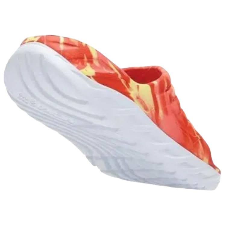 Сандалии HOKA ONE ONE ORA Recovery Противоскользящие Устойчивые к истиранию Шлепанцы Унисекс Красный Желтый - изображение 4