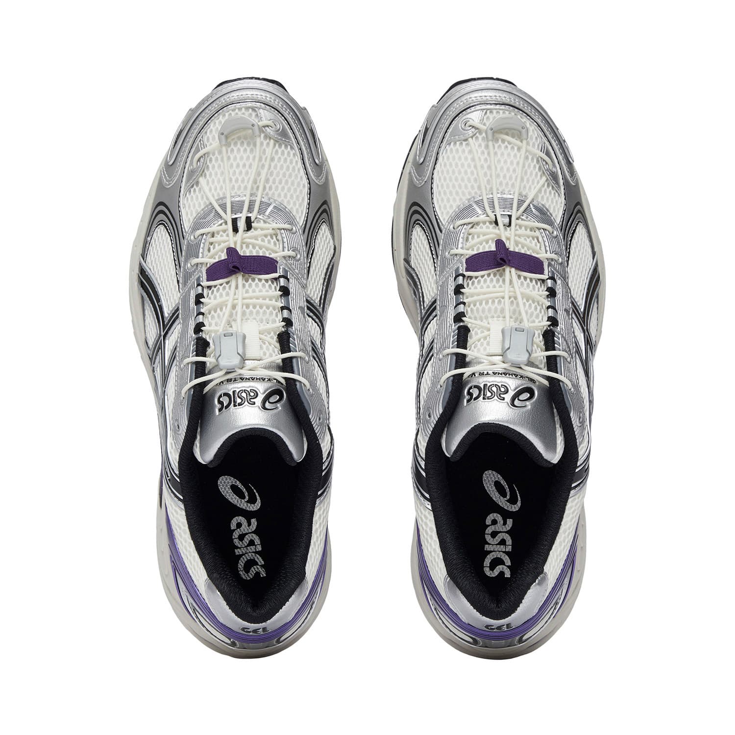 Кроссовки Asics Gel Kahana TR V4 Амортизация Износостойкий Низкий Топ Повседневная Обувь Унисекс Серебристо-Белый Фиолетовый - изображение 4
