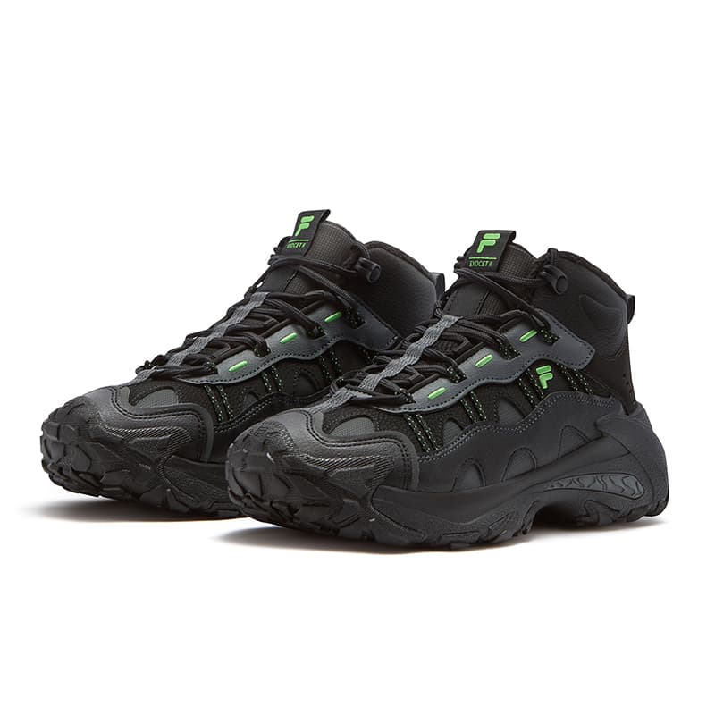 Кроссовки FILA FUSION EXOCET II Mountains Shoe 2 Синтетическая кожа MID Повседневная обувь Женская Теневой черный серый - изображение 3