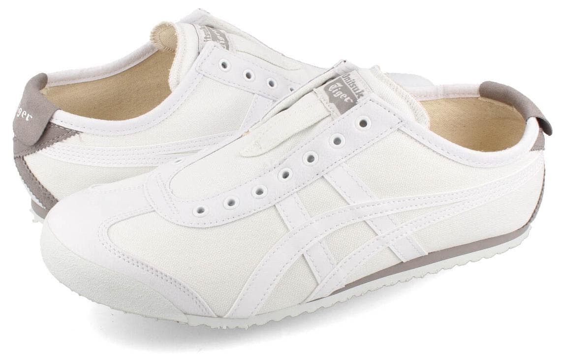 Кроссовки Onitsuka Tiger Mexico 66 Slip-On White Grey - изображение 3