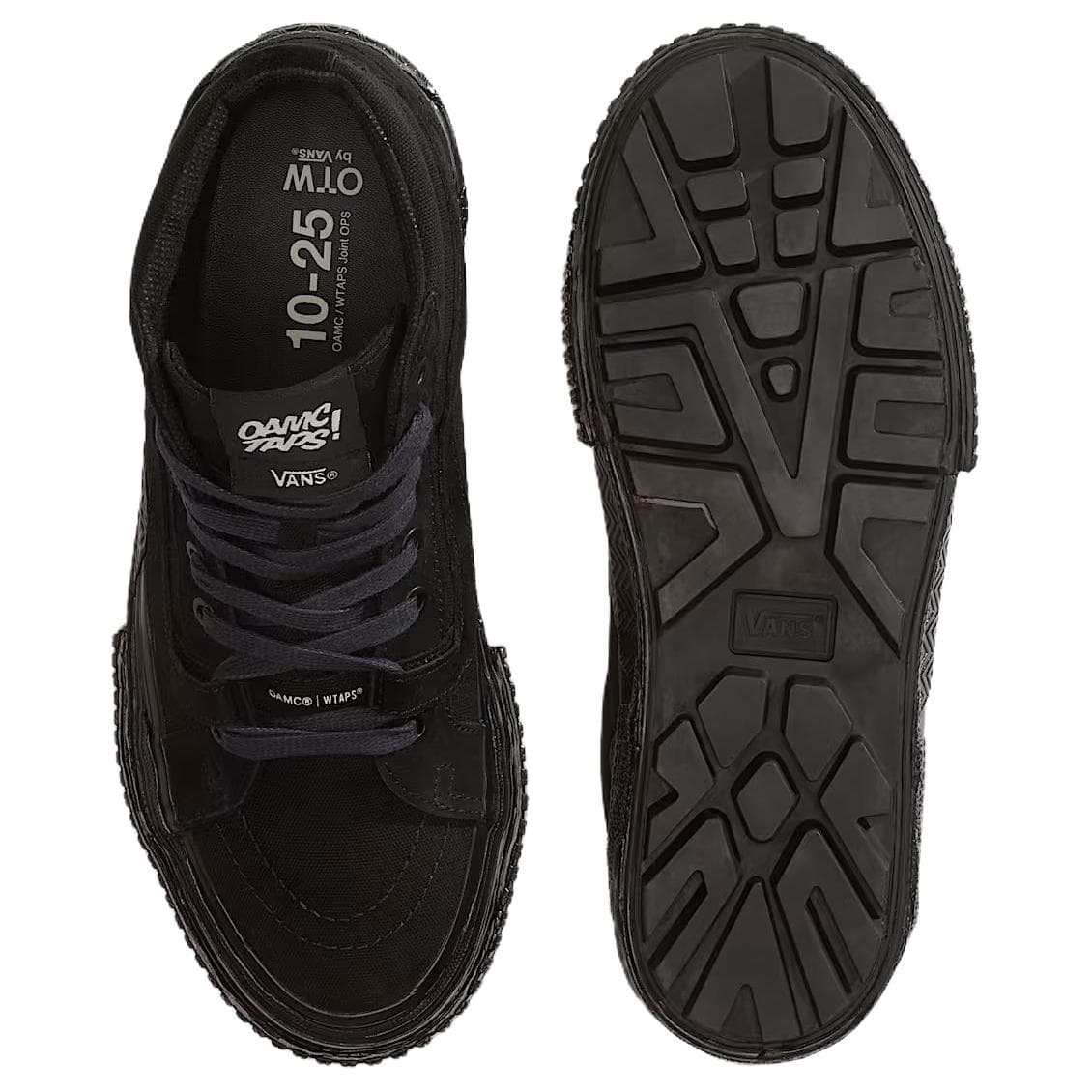 Кроссовки OTW X OAMC X WTAPS x Vans SK8 HI Высокие кеды Повседневная обувь Унисекс Черный - изображение 4