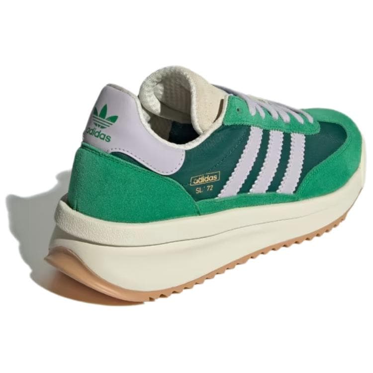 Кроссовки Adidas Originals SL 72 Противоскользящий Легкий Нескользящий Низкий Топ Повседневная Обувь Женская Зеленая - изображение 3