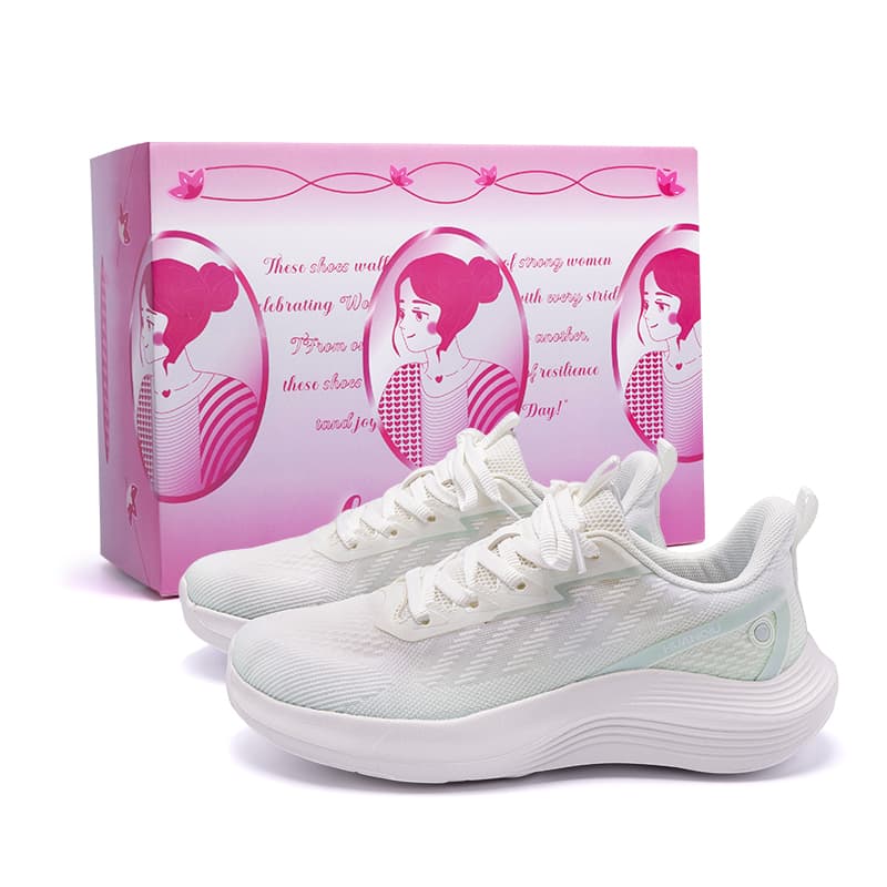 Кроссовки HUANQIU Low Топ Повседневная обувь Women's White Зелёный - изображение 7
