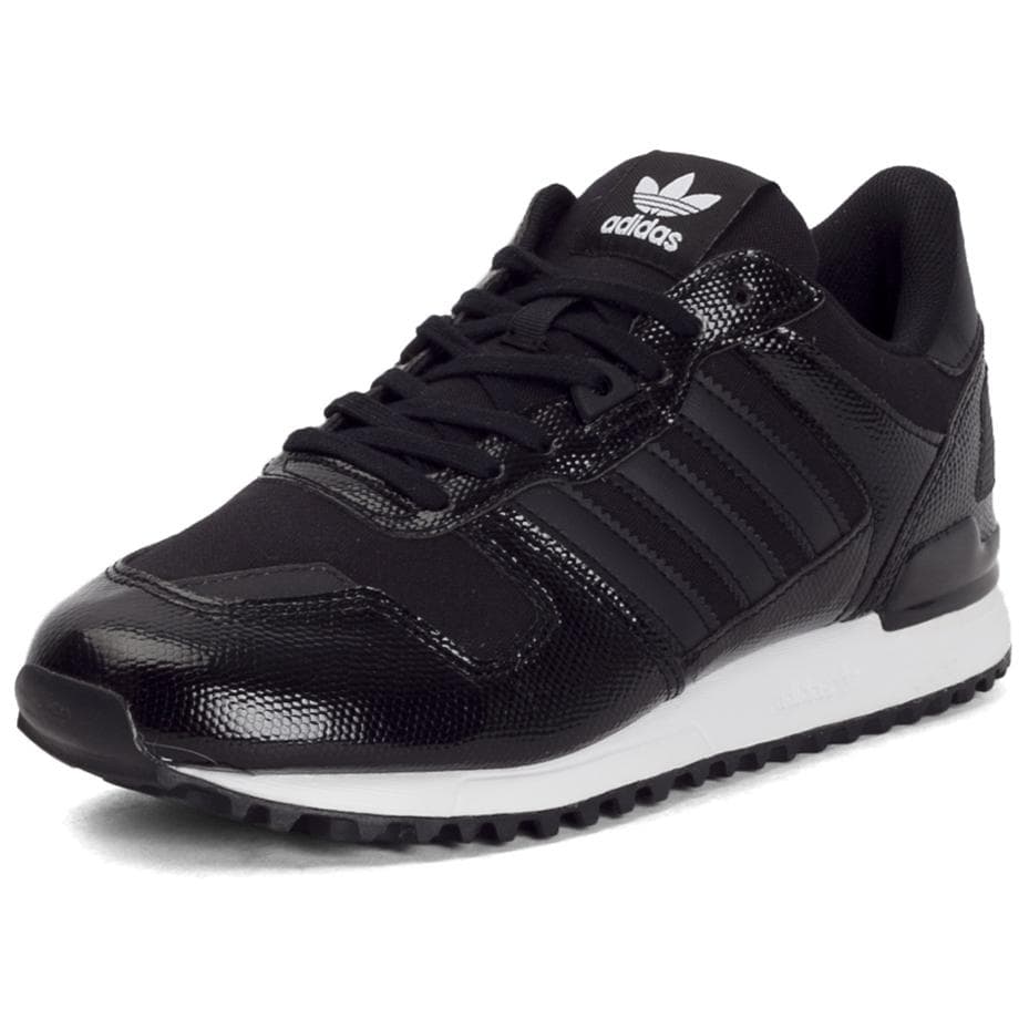 Кроссовки Adidas Originals ZX 700 Противоскользящая Устойчивая к истиранию Низкий Топ Повседневная Обувь Женская Черная - изображение 3