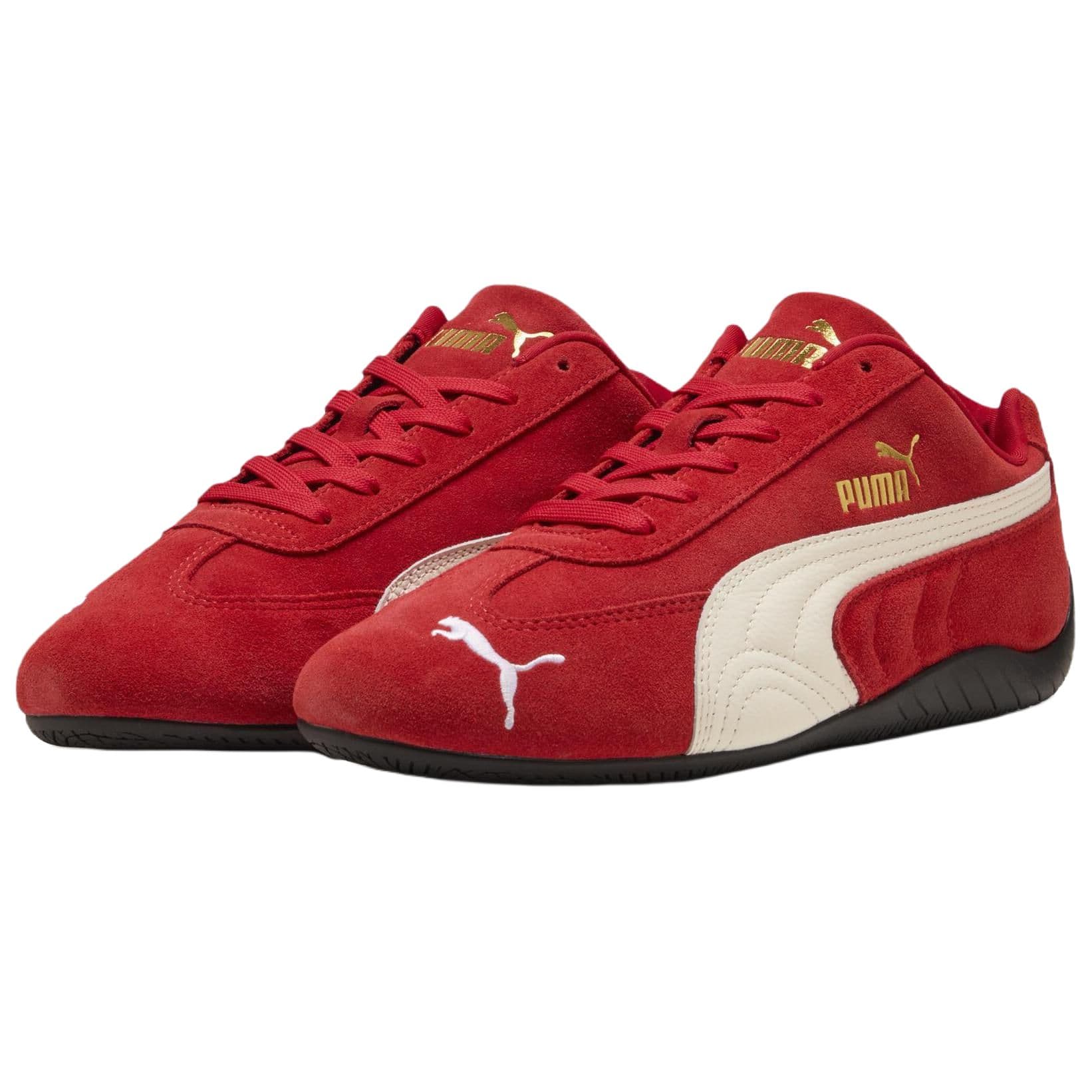 Кроссовки PUMA Speedcat Легкий Устойчивый к истиранию Покрытие Низкий Верх Повседневная Обувь Унисекс Красный Белый - изображение 3