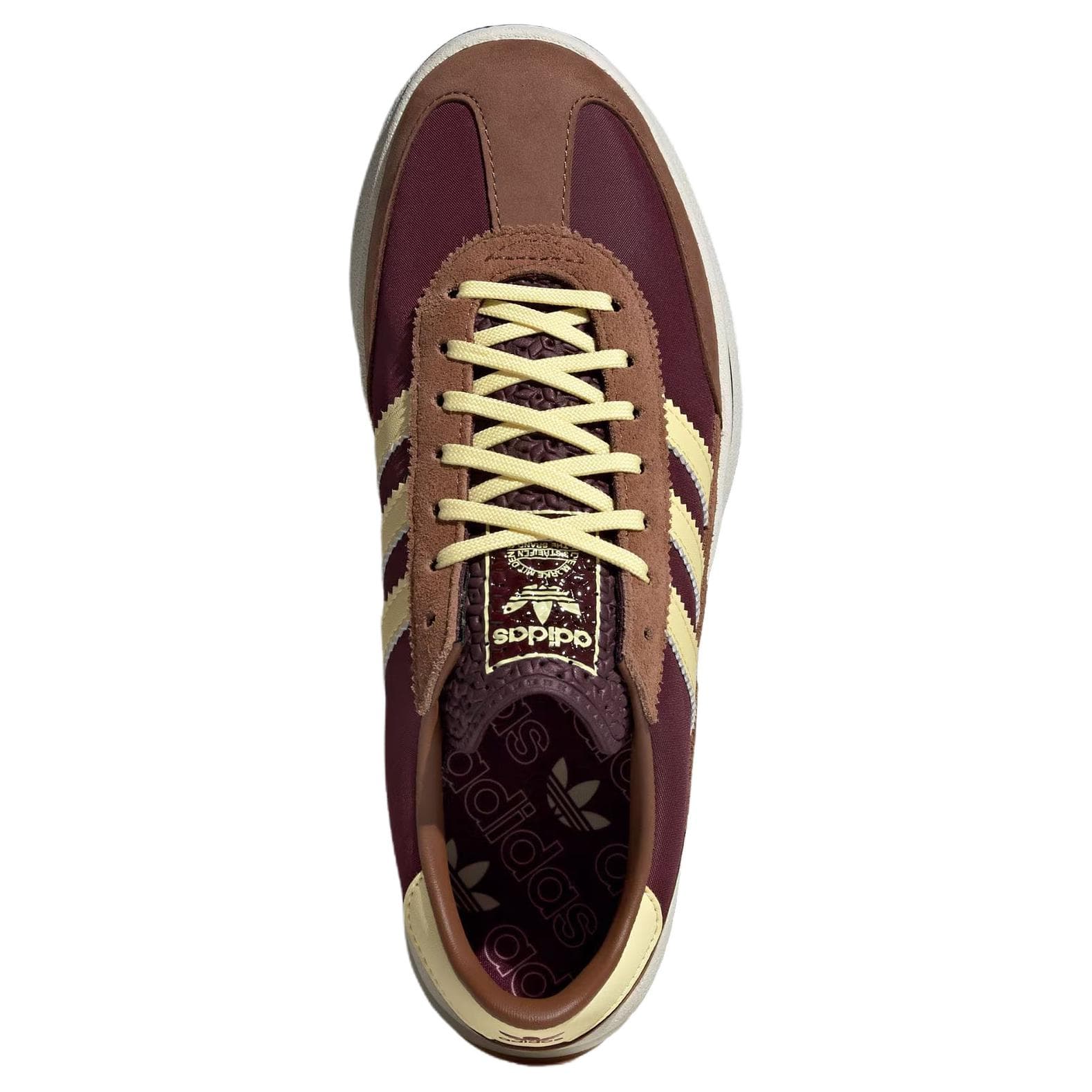 Кроссовки Adidas Originals SL 72 Устойчивая к истиранию низкая повседневная обувь для женщин коричневый желтый - изображение 3