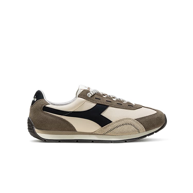 Кроссовки Diadora Runmover Устойчивый к истиранию Дышащий Низкий Верх Повседневная Обувь Унисекс Белый Коричневый - изображение 2