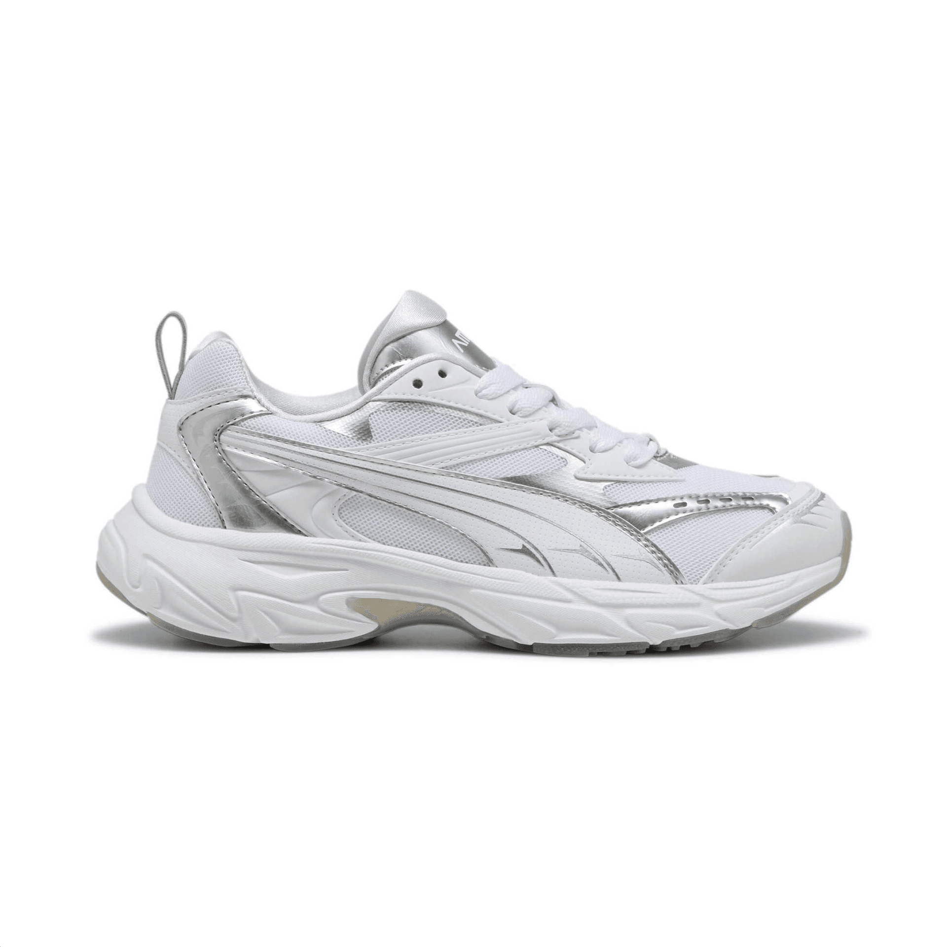 Кроссовки PUMA Morphic Износостойкая и Легкая Низкий Верх Повседневная Обувь Женская Серебряная - изображение 2