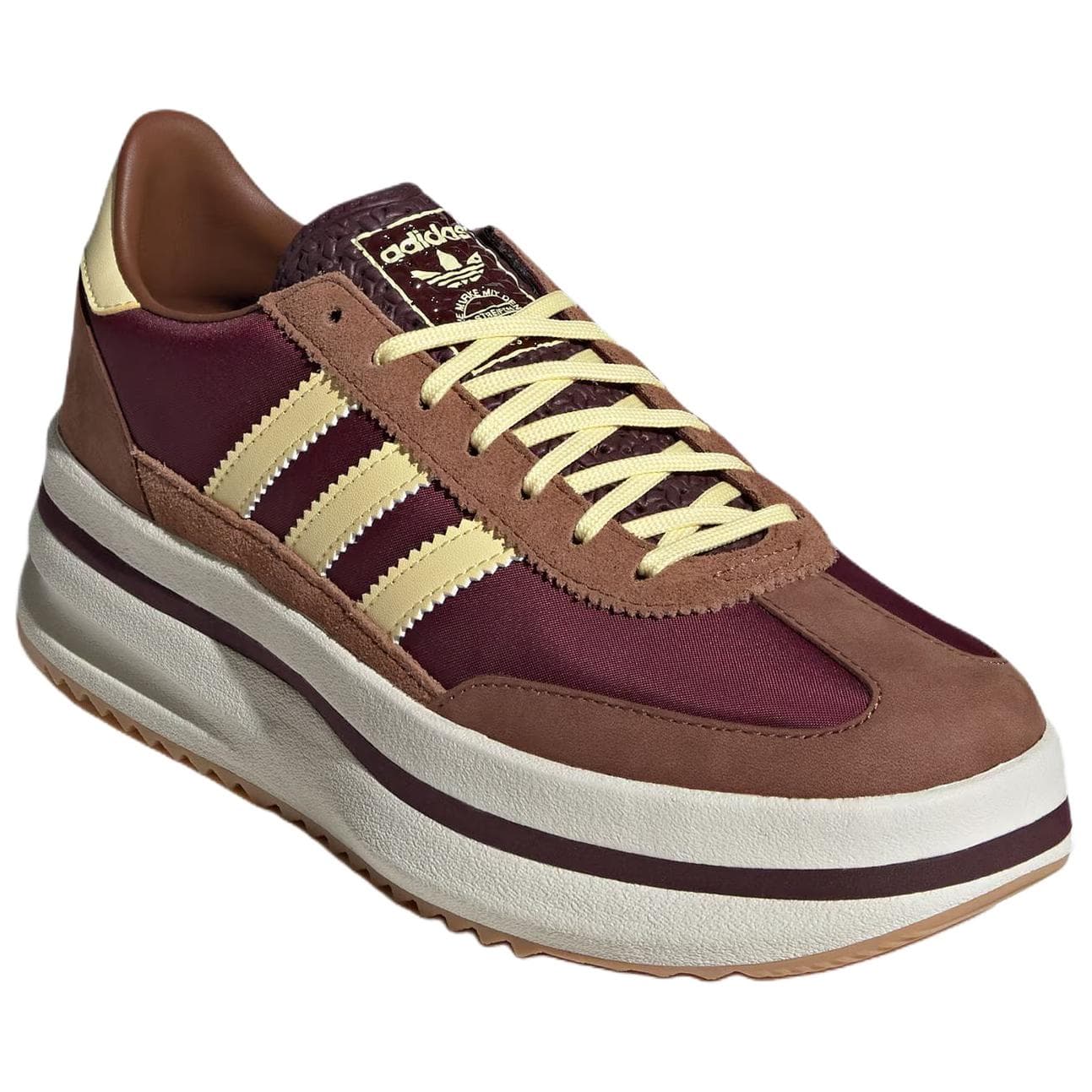 Кроссовки Adidas Originals SL 72 Устойчивая к истиранию низкая повседневная обувь для женщин коричневый желтый - изображение 2