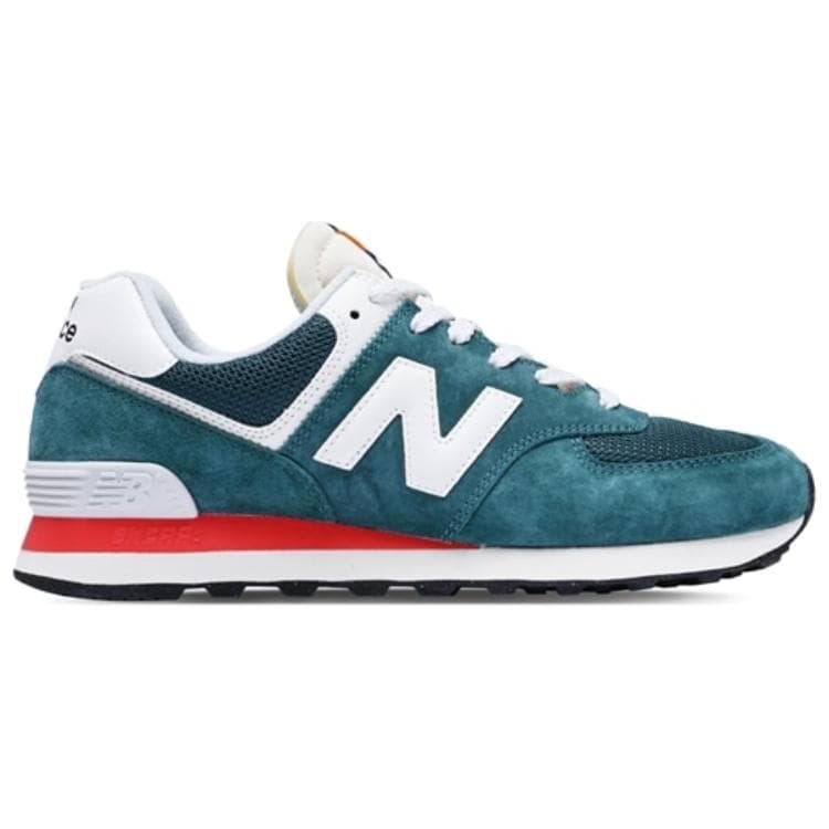 Кроссовки New Balance NB 574 Устойчивый к истиранию Низкий топ Повседневная обувь Унисекс Зеленый - изображение 2